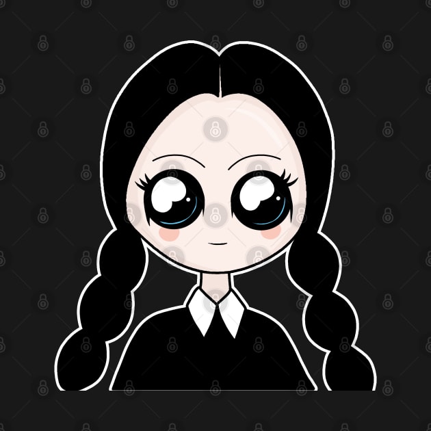 Kawaii Wednesday Addams by valentinahramov