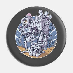 Desert Robot Sloth Pin