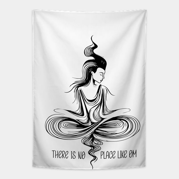 Yoga Meditation Shirt Tapestry by ByMine
