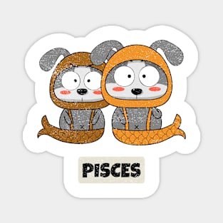 Funny Zodiac Baby Pisces Magnet