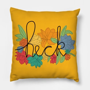 heck - floral Pillow