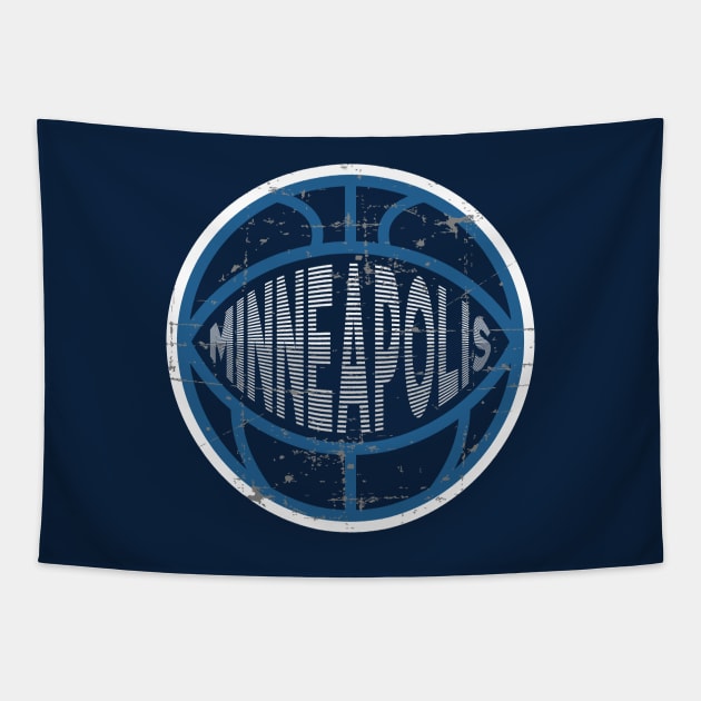 Minneapolis Basketball 2 Tapestry by HooPet