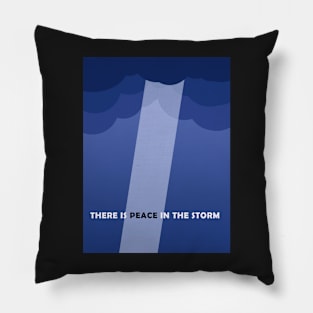 PEACE IN THE STORM | Christian bible verse artprint Pillow