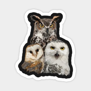 Owls and owl Magnet