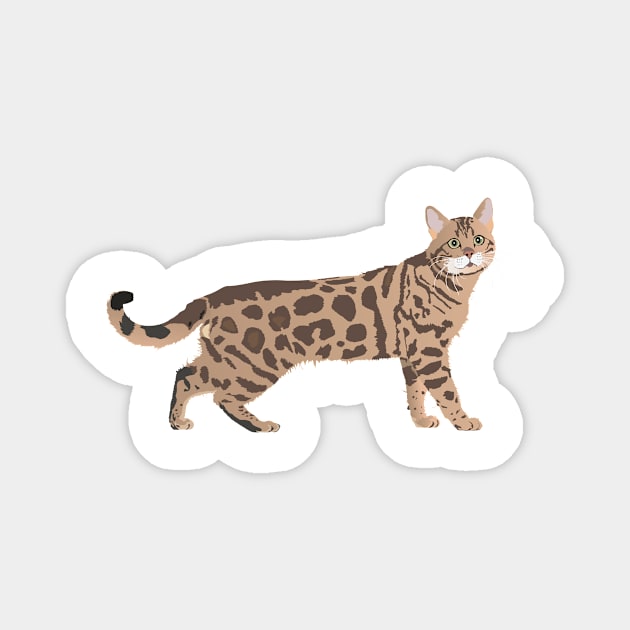 Bengal Cat Magnet by NorseTech