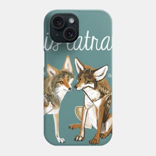 Coyote in love Phone Case