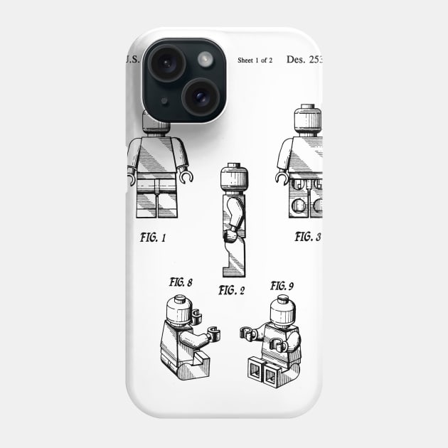 LEGO Minifig Patent Phone Case by DennisMcCarson