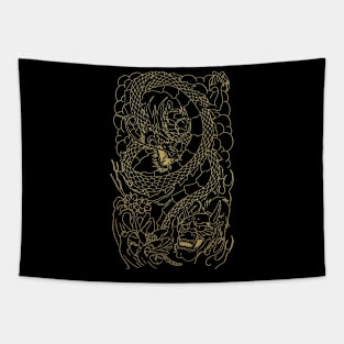 Eastern Legend (gold) Tapestry