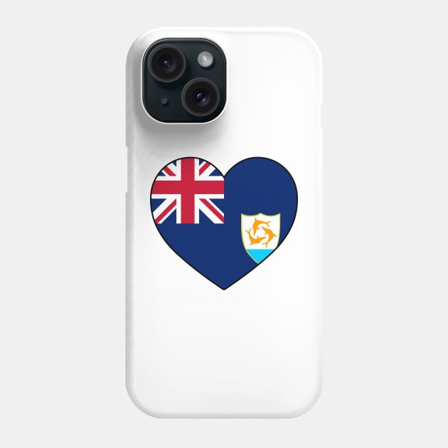 Heart - Anguilla _041 Phone Case by Tridaak