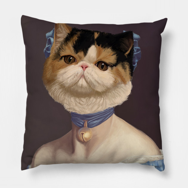 Fancy Lady Cat Pillow Teepublic
