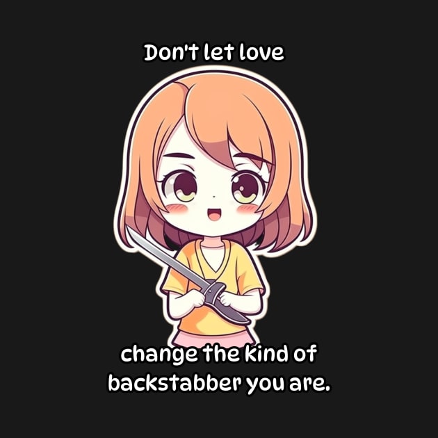 Don't let love change the kind of backstabber you are by emma2023