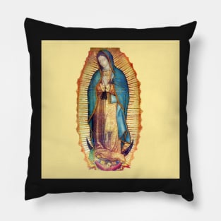 Our Lady of Guadalupe Virgin Mary Tilma Replica Pillow