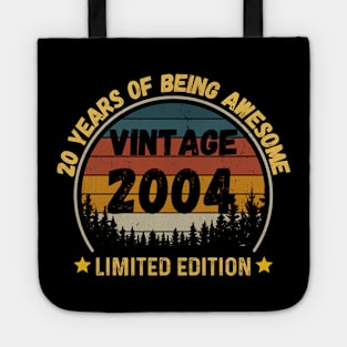 Vintage 2004 Limited Edition 20th Birthday 20 Years Old Gift Tote