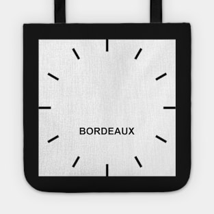 BORDEAUX Time Zone Wall clock Tote