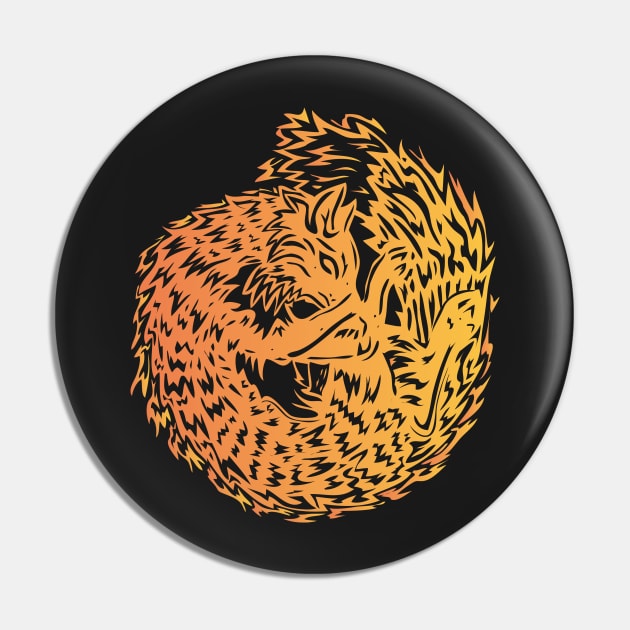 Circle Fox Pin by martinussumbaji