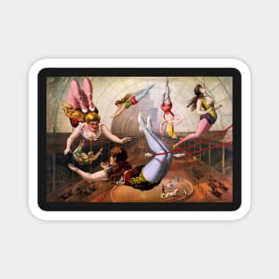 Circus Series Flying Trapeze Performers Magnet