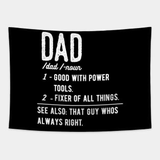 Dad Definition fathers day gift funny Tapestry