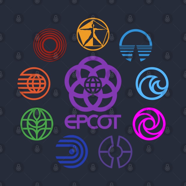 EPCOT Retro Logos by MPopsMSocks