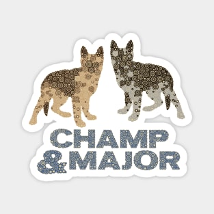 Major and Champ the New White House Dogs Magnet