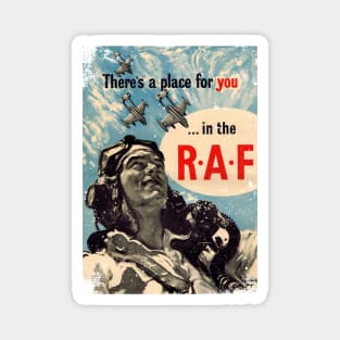 There's a place for you in the RAF retro poster Magnet