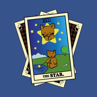 TAROT CARDS DECK | THE STAR. | FORTUNE CAT T-Shirt