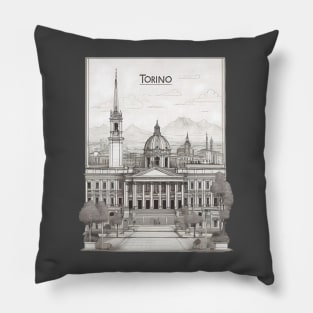 Torino city Pillow