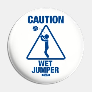 Caution Wet Jumper - Gold/Royal Pin