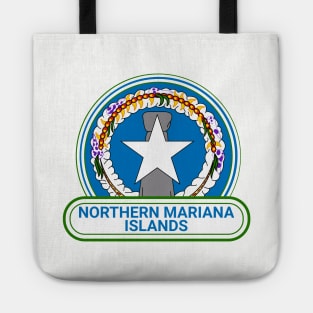 The Northern Mariana Islands Country Badge - The Northern Mariana Islands Flag Tote