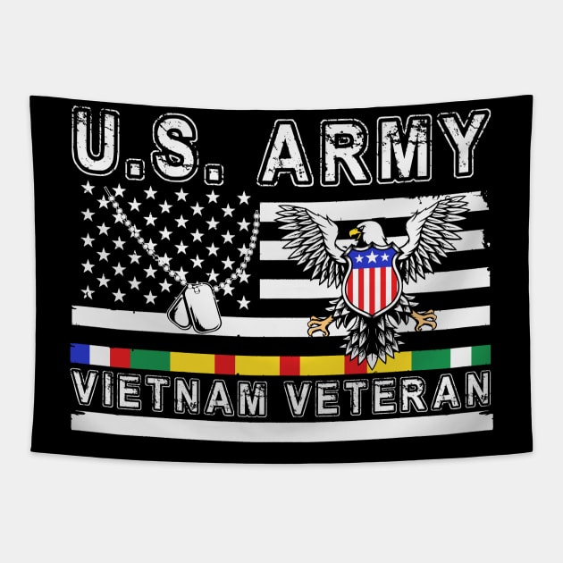 US Army Vietnam Veteran Tapestry by Barang Alus