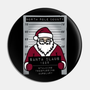 Santa Crimes Pin