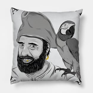 Pirate and Parrot Pillow