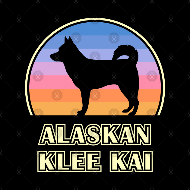 Alaskan Klee Kai Vintage Sunset Dog by millersye