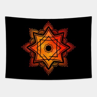 Watercolor Star of Lakshmi - Ashthalakshmi Tapestry