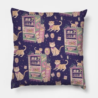 Cat Vending Machine - Pattern Pillow