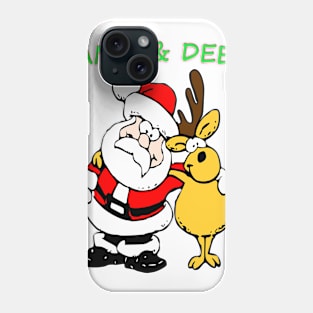 Santa and Deer Phone Case