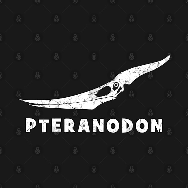 Pteranodon fossil skull by NicGrayTees