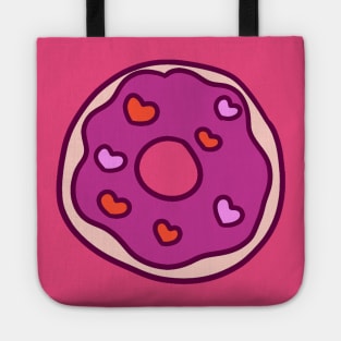 Frosted Heart Donut Tote