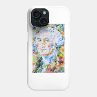 GEORGE WASHINGTON - watercolor portrait .1 Phone Case