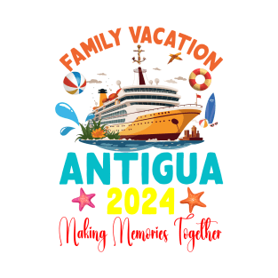 Family Vacation Antigua 2024 Family Matching Group Summer T-Shirt