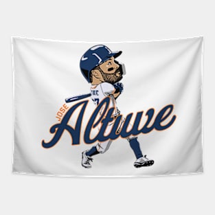 Jose Altuve Caricature Tapestry