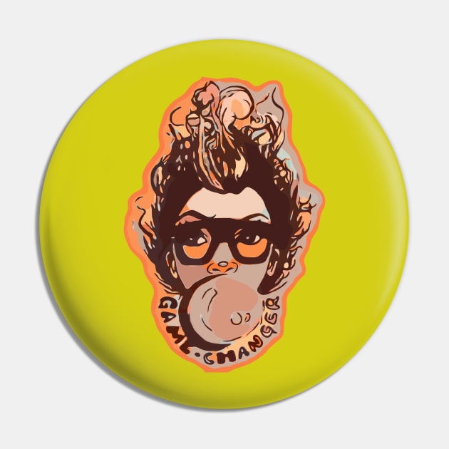 Bubble Gum Pretty Girl Afro Hair Pin by EllenDaisyShop