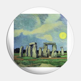 Stonehenge in Van Gogh's style Pin