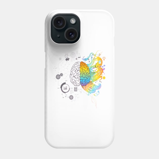 Creative Brain Phone Case by HellySween