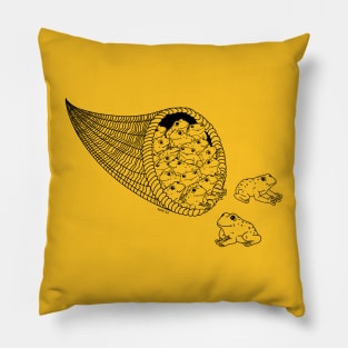 Frog Cornucopia Pillow