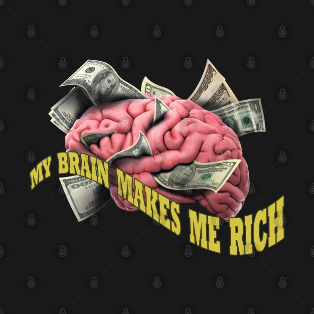 Money blooms. RICH BRAIN by Abrek Art