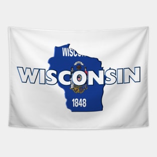 Wisconsin Colored State Tapestry