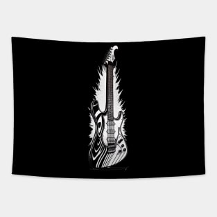 Retro Guitar Gift Guitarist Rock Concert Festival Guitar Tapestry