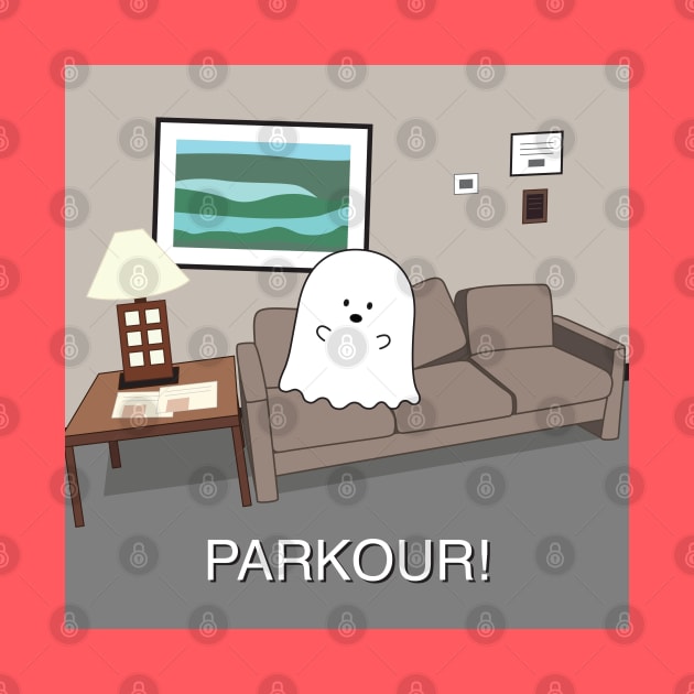 Gordie the Ghost (parkour!) | by queenie's cards by queenie's cards