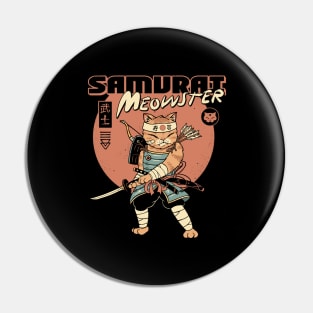 Samurai Meowster Pin