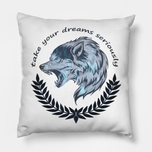 the strong wolf Pillow